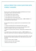 KAPLAN PREDICTOR A EXAM QUESTIONS WITH CORRECT ANSWERS 