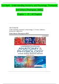 TEST BANK for Understanding Anatomy and Physiology A Visual&comma; Auditory&comma; Interactive Approach 3rd Edition by Gale Sloan Thompson &vert; Verified Chapter's 1 - 25 &vert; Complete Newest Version