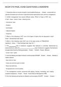 BCOR 370 FINAL EXAM QUESTIONS & ANSWERS