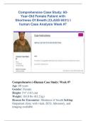 Comprehensive Case Study&colon; 60- Year-Old Female Patient with Shortness Of Breath &lpar;CLASS 6531&rpar; I human Case Analysis Week &num;7