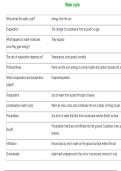 Water Cycle Exam Study Guide &vert; Practice Questions&comma; Answer Key & Classroom Review