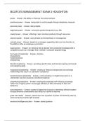 BCOR 370 MANAGEMENT EXAM 3 HOUGHTON
