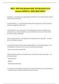 WCU - MH Final Review With 154 Questions and answers RATED A&plus; 2025&sol;2026 NEW&excl;&excl;
