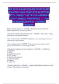 ISM 4212 Exam 2 EXAM STUDY GUIDE UPDATED 2026 COMPLETE QUESTIONS WITH CORRECT DETAILED ANSWERS &lpar;100&percnt; CORRECT SOLUTIONS&rpar; &vert;&vert; 100&percnt; GUARANTEED PASS <<NEWEST VERSION>>