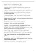 BCOR 370 EXAM 1 STUDY GUIDE