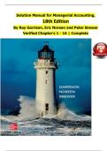 Testbank for Managerial Accounting &ndash; Exam Prep & Original Practice Questions &lpar;18th Edition&rpar; &ndash; Latest Update 2026