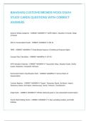 BAHAMAS CUSTOMS BROKER MOCK EXAM STUDY CARDS QUESTIONS WITH CORRECT ANSWERS&period;