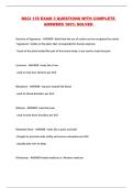 BSCI 135 EXAM 3 QUESTIONS WITH COMPLETE ANSWERS 100&percnt; SOLVED 