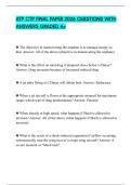 ATP CTP FINAL PAPER 2026 QUESTIONS WITH ANSWERS GRADED A&plus;