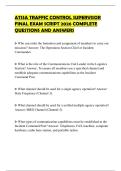 ATSSA TRAFFIC CONTROL SUPERVISOR FINAL EXAM SCRIPT 2026 COMPLETE QUESTIONS AND ANSWERS
