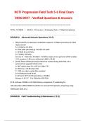  NCTI Progression Field Tech 5-6 Final Exam 2026&sol;2027 - Verified Questions & Answers