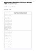 Adjuster exam Questions and Answers &vert; Fall 2026  &vert; 100&percnt; Correct Answers