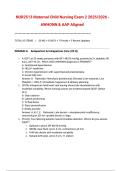  NUR2513 Maternal Child Nursing Exam 2 2025&sol;2026 - AWHONN & AAP Aligned