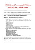  NR566 Advanced Pharmacology FNP Midterm 2025&sol;2026 - ANCC & AANP Aligned