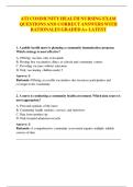 ATI COMMUNITY HEALTH NURSING EXAM QUESTIONS AND CORRECT ANSWERS WITH RATIONALES GRADED A+ LATEST