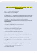 BAEPs CNIM Exam Questions and Answers &vert; 2026 &vert; 100&percnt;  Correct Answers