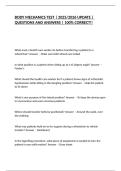 BODY MECHANICS TEST &vert; 2025&sol;2026 UPDATE &vert; QUESTIONS AND ANSWERS &vert; 100&percnt; CORRECT&excl;&excl;