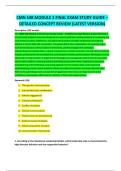 CMN 548 MODULE 3 FINAL EXAM STUDY GUIDE &ndash; DETAILED CONCEPT REVIEW &lpar;LATEST VERSION&rpar;