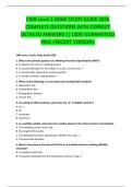 CWB Level 1 EXAM STUDY GUIDE 2026  COMPLETE QUESTIONS WITH CORRECT  DETAILED ANSWERS &vert;&vert; 100&percnt; GUARANTEED  PASS <RECENT VERSION> 