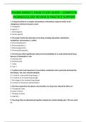 PHARM MSN571 EXAM STUDY GUIDE &ndash; COMPLETE  PHARMACOLOGY REVIEW & PRACTICE SUPPORT
