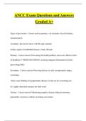 ANCC Exam Questions and Answers Graded A&plus;