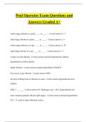 Pool Operator Exam Questions and Answers Graded A&plus;