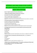 HONDROS 160 FINAL EXAM STUDY GUIDE &ndash;  INCLUSIVE REVIEW WITH STUDY DIAGRAMS  &lpar;2025&ndash;2026 EDITION&rpar;