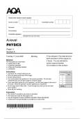 aqa a level physics paper 3 section a  2025