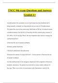 TNCC 9th exam Questions and Answers Graded A&plus;