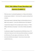 TNCC 9th Edition Exam Questions and Answers Graded A&plus;