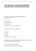 ITSCM 385 EXAM 1 &vert; QUESTIONS AND ANSWERS &vert; 2025&sol;2026 UPDATE &vert; WITH COMPLETE SOLUTION