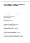 ACCT 2521 EXAM 1 &vert; QUESTIONS AND ANSWERS &vert; 2025&sol;2026 UPDATE &vert; 100&percnt; CORRECT