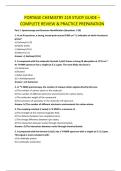 PORTAGE CHEMISTRY 219 STUDY GUIDE &ndash;  COMPLETE REVIEW & PRACTICE PREPARATION