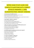 NSPIRE EXAM STUDY GUIDE 2026  COMPLETE QUESTIONS WITH CORRECT  DETAILED ANSWERS &vert;&vert; 100&percnt;  GUARANTEED PASS <RECENT VERSION>