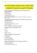 VA TATTOOING EXAM STUDY GUIDE 2026 &ndash; COMPLETE HEALTH & SAFETY REVIEW