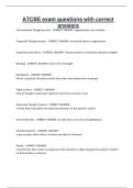 ATCBE exam questions with correct answers