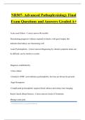 NR507- Advanced Pathophysiology Final Exam Questions and Answers Graded A&plus;