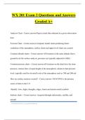 WX 201 Exam 2 Questions and Answers Graded A&plus;