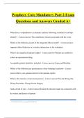 Prophecy Core Mandatory Part 2 Exam Questions and Answers Graded A&plus;
