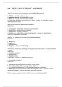 MKT 3401 QUESTIONS AND ANSWERS