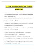 FTT 201 Exam Questions and Answers Graded A&plus;