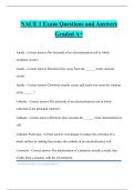 NACE 1 Exam Questions and Answers Graded A+