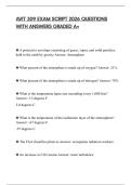 AVIT 309 EXAM SCRIPT 2026 QUESTIONS WITH ANSWERS GRADED A&plus;