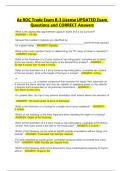 Az ROC Trade Exam B-3 License UPDATED Exam Questions and CORRECT Answers