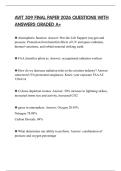 AVIT 309 FINAL PAPER 2026 QUESTIONS WITH ANSWERS GRADED A&plus;
