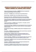 OPENSTAX PSYCHOLOGY 2E FULL EXAM QUESTIONS AND CORRECT ANSWERS 100&percnt; VERIFIED LATEST UPDATE&excl;&excl;