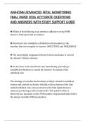 AWHONN ADVANCED FETAL MONITORING FINAL PAPER 2026 ACCURATE QUESTIONS AND ANSWERS WITH STUDY SUPPORT GUIDE