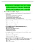 VA-BC CERTIFICATION TEST STUDY GUIDE  2026 &ndash; COMPLETE CONCEPT REVIEW &  PRACTICE MATERIALS &lpar;LATEST EDITION&rpar; 