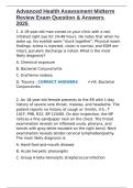 Advanced Health Assessment Midterm Review Exam Question & Answers 2025&period;docx
