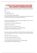 CE SHOP STATE EXAM REVIEW QUESTIONS WITH CORRECT ANSWERS 2025-2026&period;